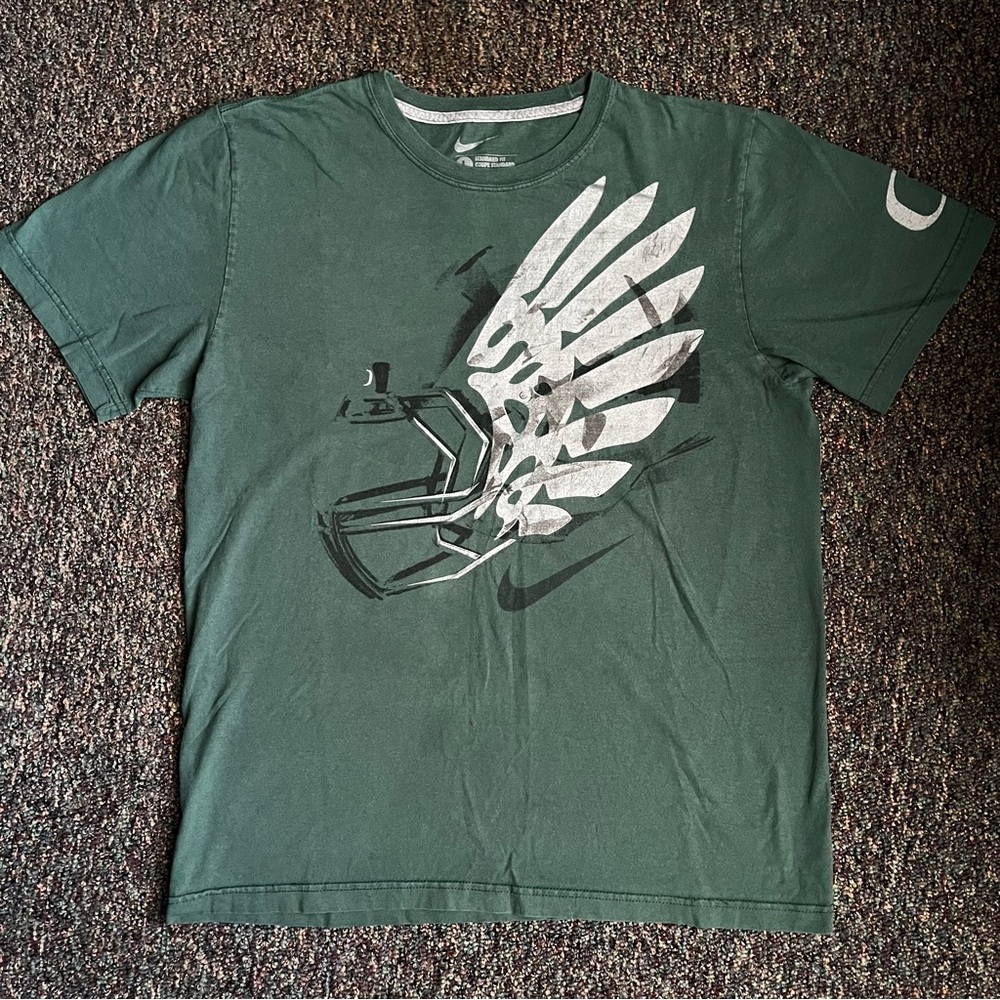 Nike Forest Green Winged Helmet Tee